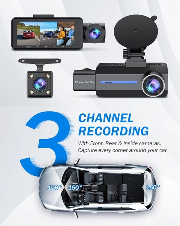limited Time Deal BAEASU Dash Cam Front and Rear - Image 2