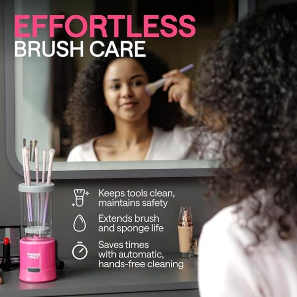 Limited Time Deal 2-in-1 Electric Makeup Brush Cleaner Machine - Image 3